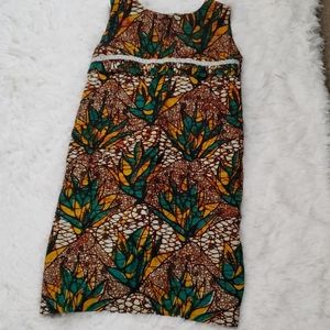 African print dress